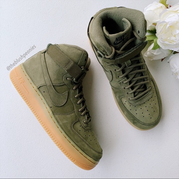Nike Shoes - Nike Air Force 1 High Olive NWT